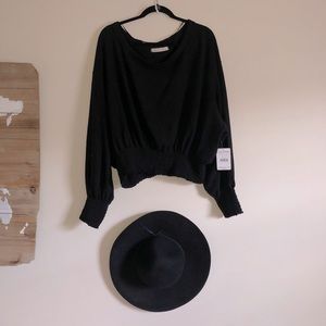 🏷 New With Tags: Black Free People Sweater (XL)
